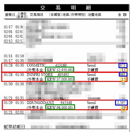 [韓國] 首爾新年寒冬之旅。5天4夜總花費+換錢+退稅