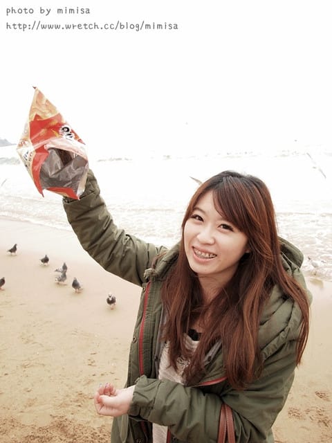 [韓國]釜山生日之旅。Day2 海雲台。來去餵海鷗囉!! (內有餵海鷗小影片)