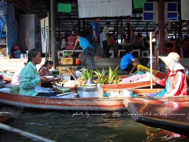 [泰國] 曼谷華欣泰享受之旅。超熱門的丹能莎朵水上市場Damnern Saduak Floating Market