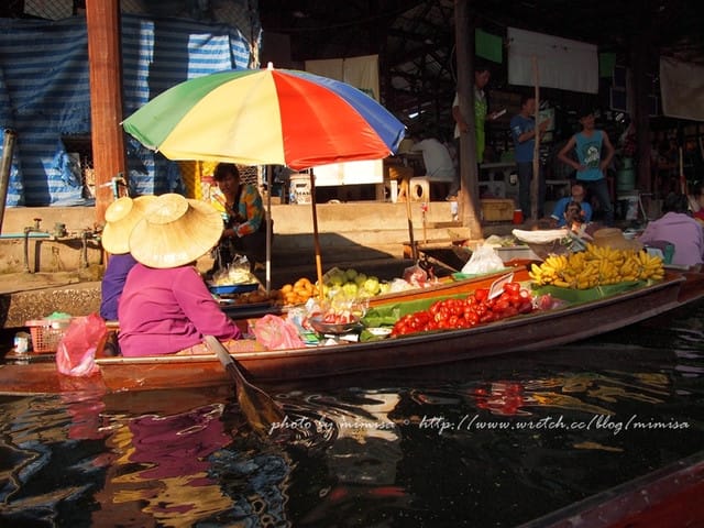 [泰國] 曼谷華欣泰享受之旅。超熱門的丹能莎朵水上市場Damnern Saduak Floating Market