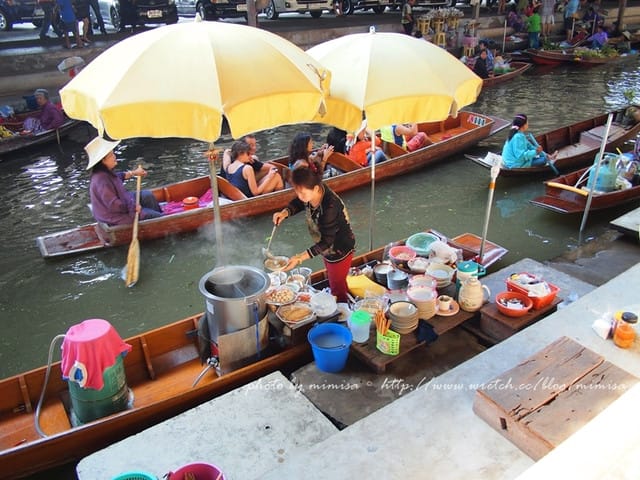 [泰國] 曼谷華欣泰享受之旅。超熱門的丹能莎朵水上市場Damnern Saduak Floating Market