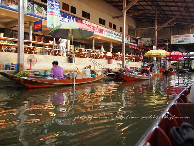 [泰國] 曼谷華欣泰享受之旅。超熱門的丹能莎朵水上市場Damnern Saduak Floating Market