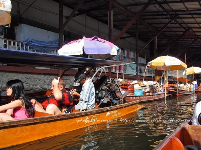 [泰國] 曼谷華欣泰享受之旅。超熱門的丹能莎朵水上市場Damnern Saduak Floating Market