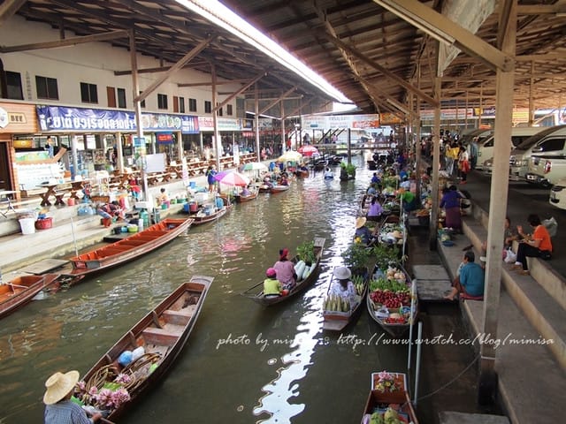 [泰國] 曼谷華欣泰享受之旅。超熱門的丹能莎朵水上市場Damnern Saduak Floating Market