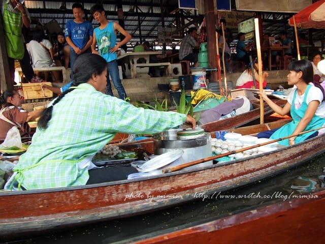 [泰國] 曼谷華欣泰享受之旅。超熱門的丹能莎朵水上市場Damnern Saduak Floating Market