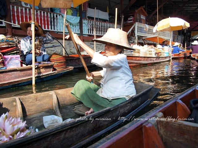 [泰國] 曼谷華欣泰享受之旅。超熱門的丹能莎朵水上市場Damnern Saduak Floating Market