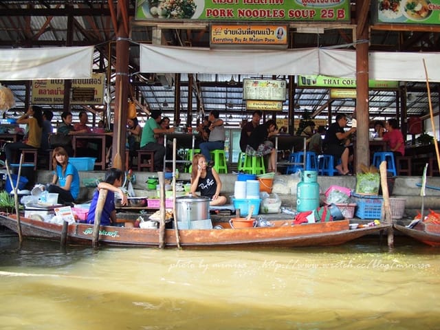 [泰國] 曼谷華欣泰享受之旅。超熱門的丹能莎朵水上市場Damnern Saduak Floating Market