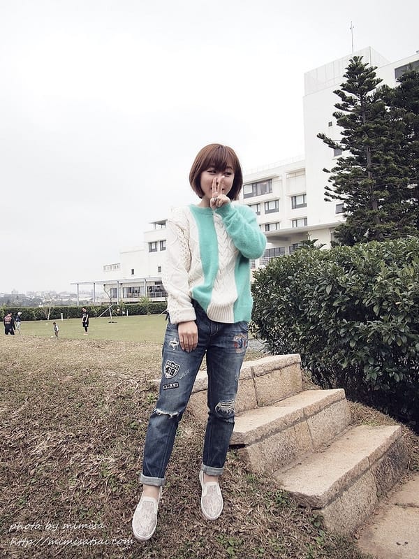 [分享] CHUU 羊毛x麻花拼接毛衣。韓國甜美性感時尚品牌