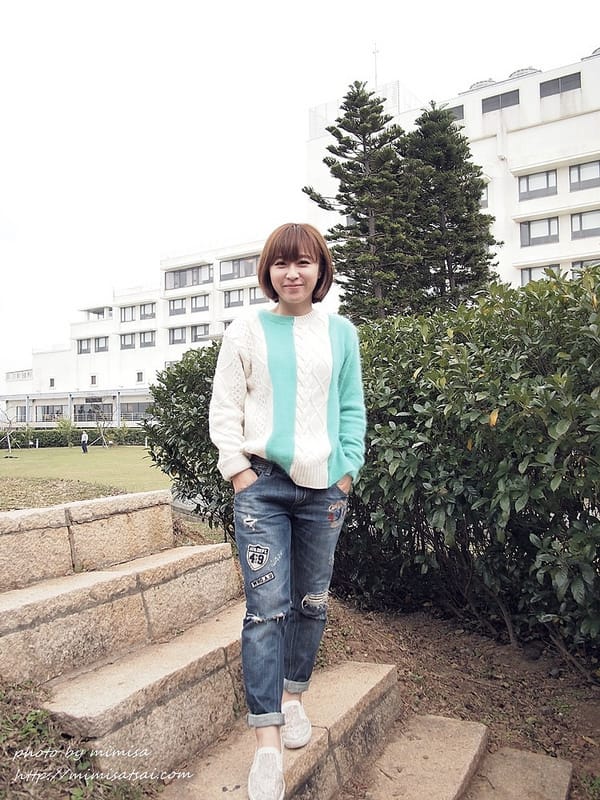 [分享] CHUU 羊毛x麻花拼接毛衣。韓國甜美性感時尚品牌