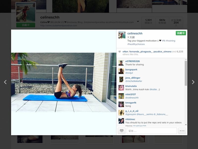 [瘦身] 和你們分享我常follow的那些運動相關的平台和女孩