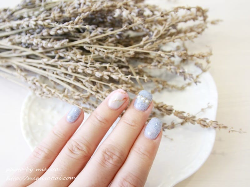 [光療] 沁涼海洋風光療指甲。新竹粉粉美甲工作室