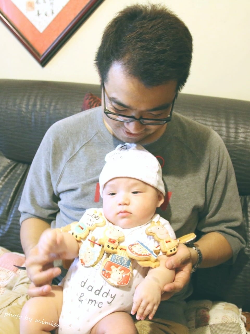 [BABY] 賴虎底迪滿4個月來收涎趴囉!!!日光和煦收涎/生日/婚禮餅乾