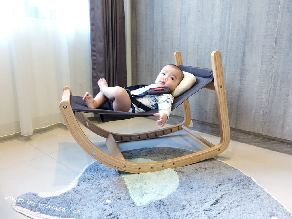 [BABY] 日本farska實木陪伴成長椅。是寶貝的搖椅/餐椅，也是讓居家空間更美的一張椅子