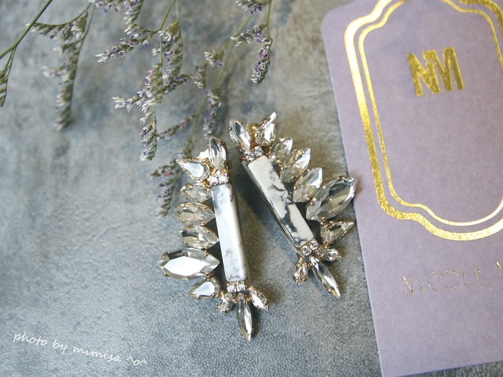 [飾品] 洛杉磯 NICOLE MENG 耳環。讓耳朵成為閃亮亮的主角