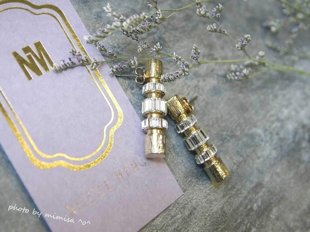 [飾品] 洛杉磯 NICOLE MENG 耳環。讓耳朵成為閃亮亮的主角