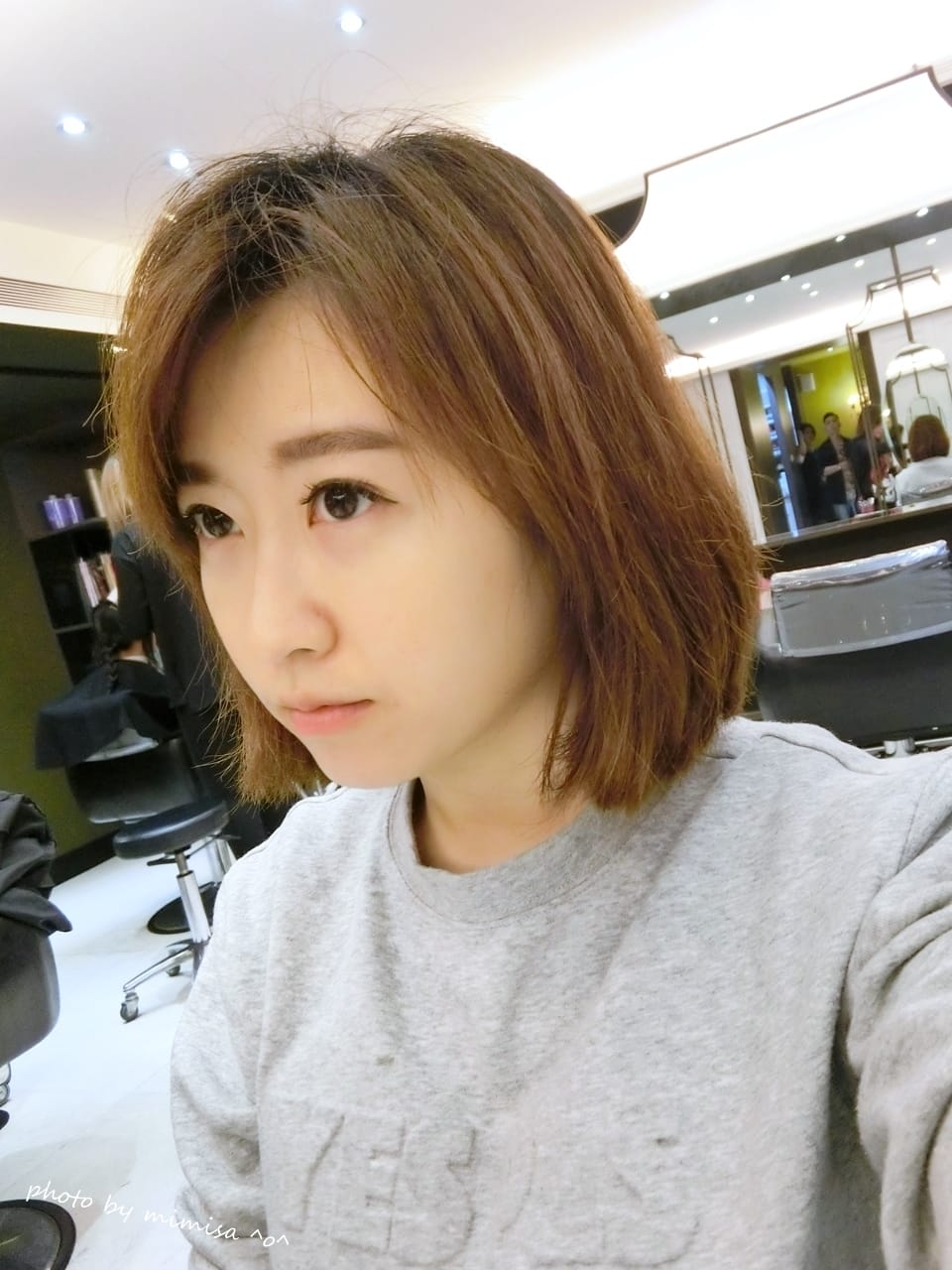 [髮型] 台北東區激賞髮型。一次就愛上的CPF離子護和霧感藍綠色調的染髮