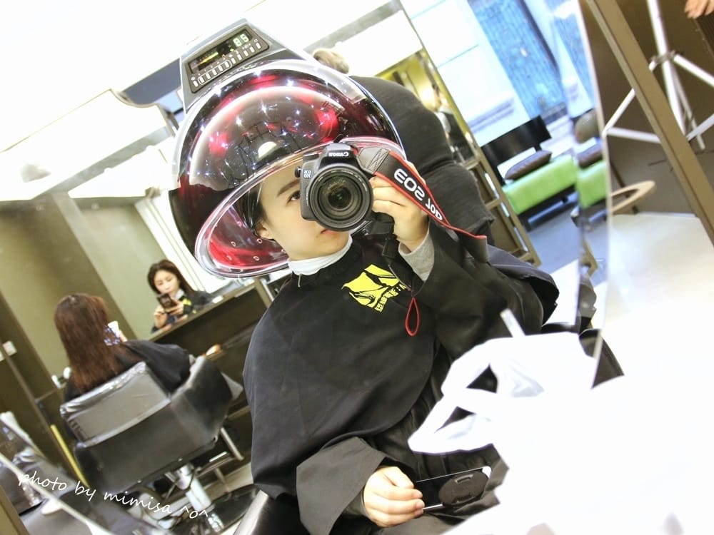 [髮型] 台北東區激賞髮型。一次就愛上的CPF離子護和霧感藍綠色調的染髮