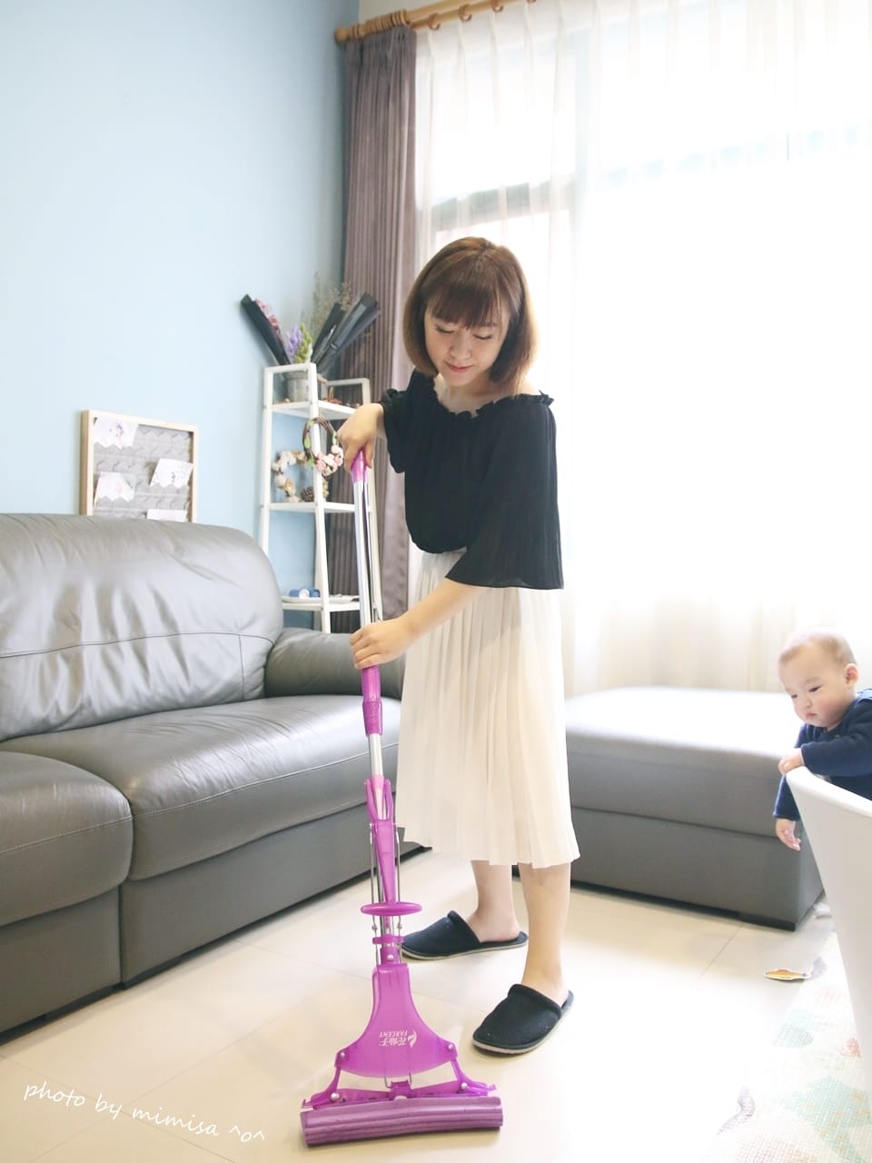 [居家] 驅塵氏吸水膠棉拖。讓寶寶有個乾淨舒適的居家環境