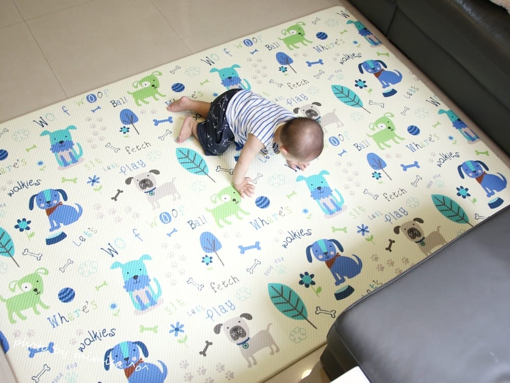 [BABY] 韓國BAMATE頑皮狗狗遊戲地墊。讓Huhu最愛賴在地上玩耍的好夥伴!!!