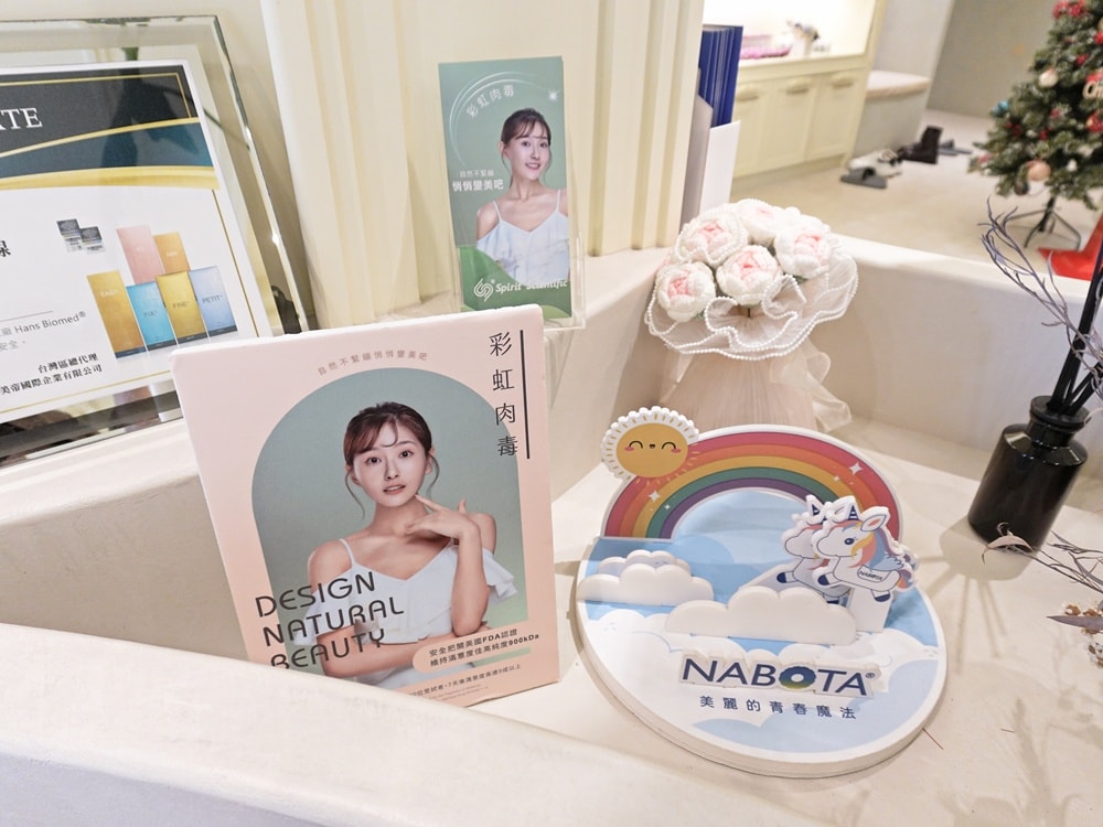 台北琢月診所。NABOTA彩虹肉毒讓我找回自信的笑容。